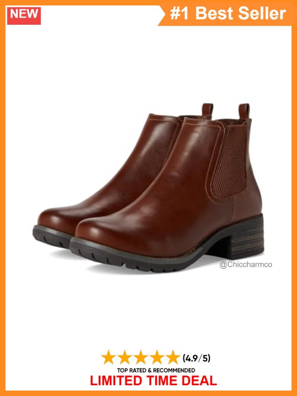 Chelsea Ankle Boots with Synthetic Upper and Memory Foam Insole